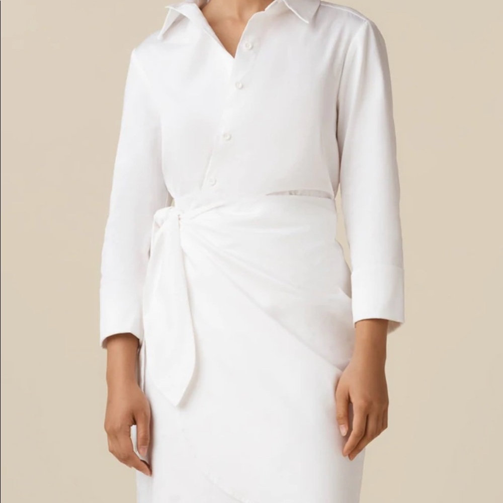 Vetta Two Piece Wrap Shirt Dress - Sm